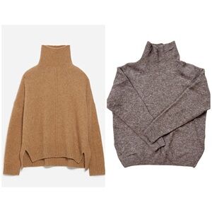 Vanessa Bruno alpaca wool blend turtle neck sweater NEW